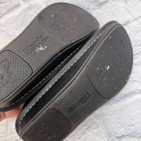 Alegria PAL-839 Paloma Metallic Black Stone Mary Jane Shoes Women EU 38 US 7.5 - Picture 8 of 11